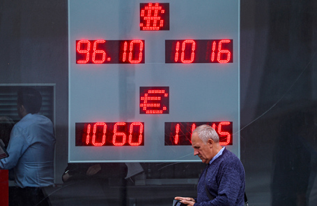 Рубль вновь перешел к падению на Мосбирже